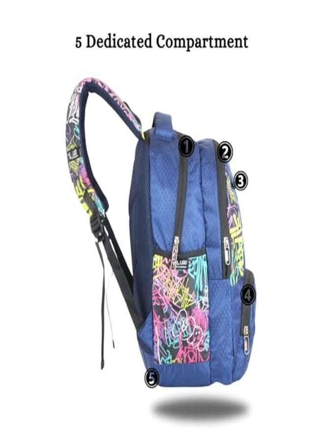 ليجو حقائب ليغو المدرسية مقاس 15 بوصة للأولاد والبنات | مناسبة للأطفال من الصف الأول إلى الثالث (أزرق) - Image 5